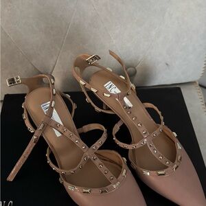 INC International Concepts Women's Tan Studded Heels